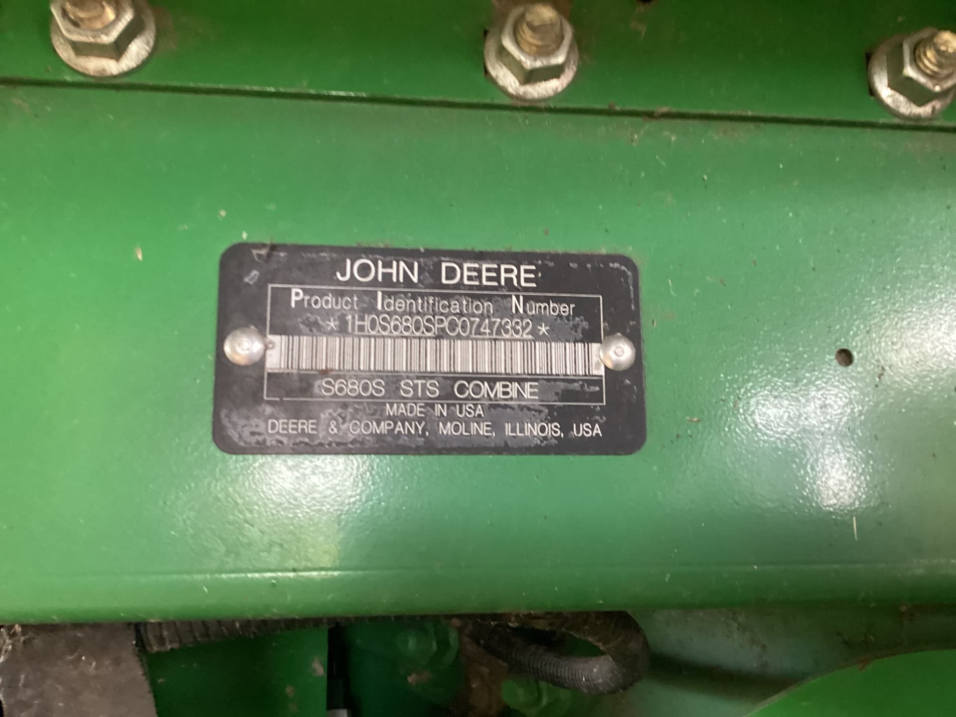 2012 John Deere S680 Image
