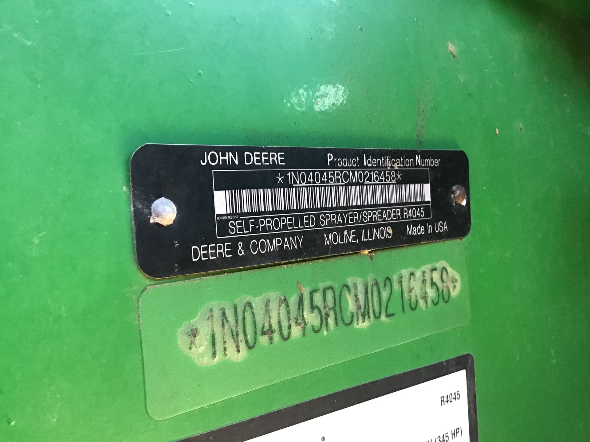 2021 John Deere R4045