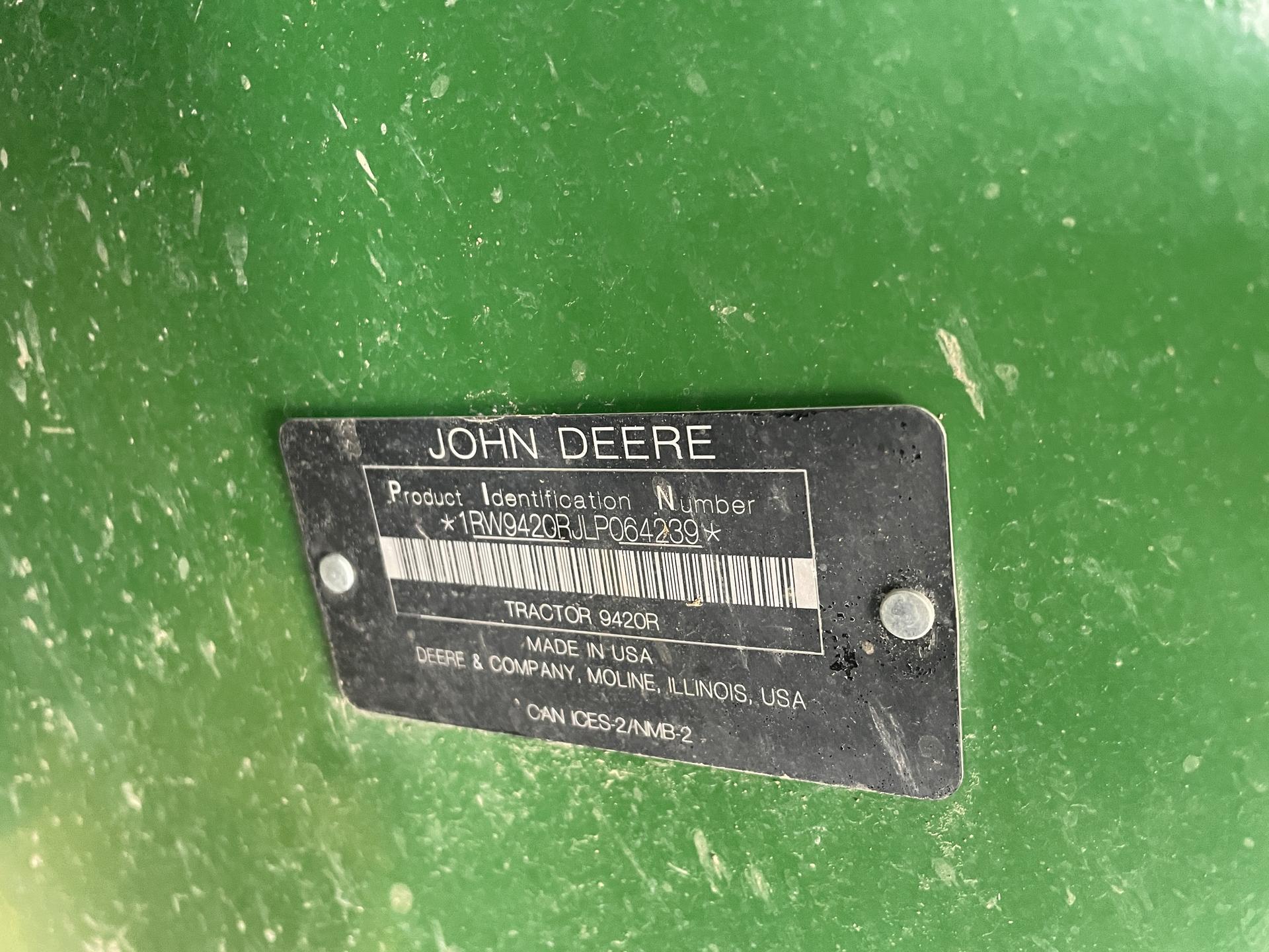 2020 John Deere 9420R Image