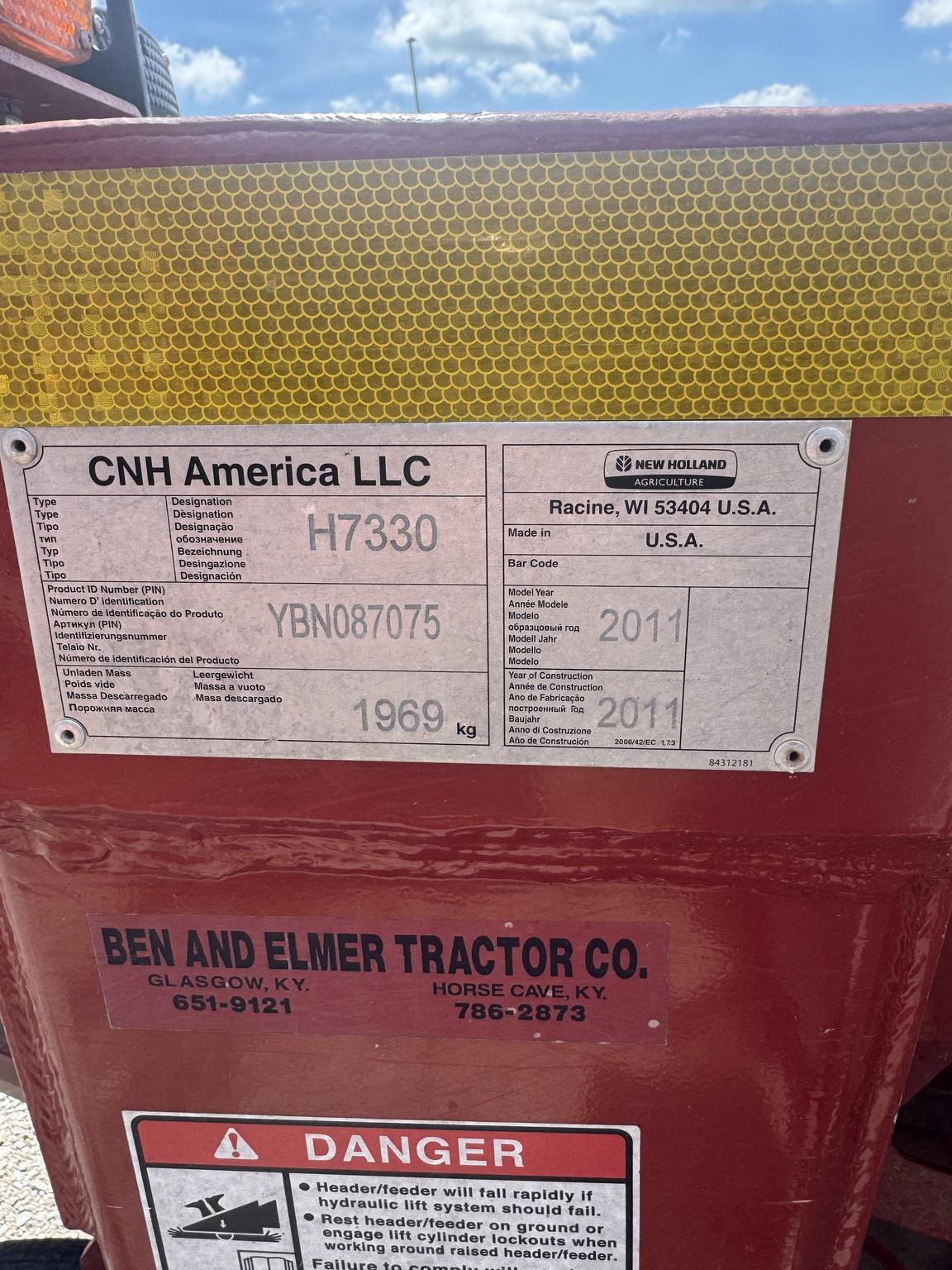 2011 New Holland H7330 Image