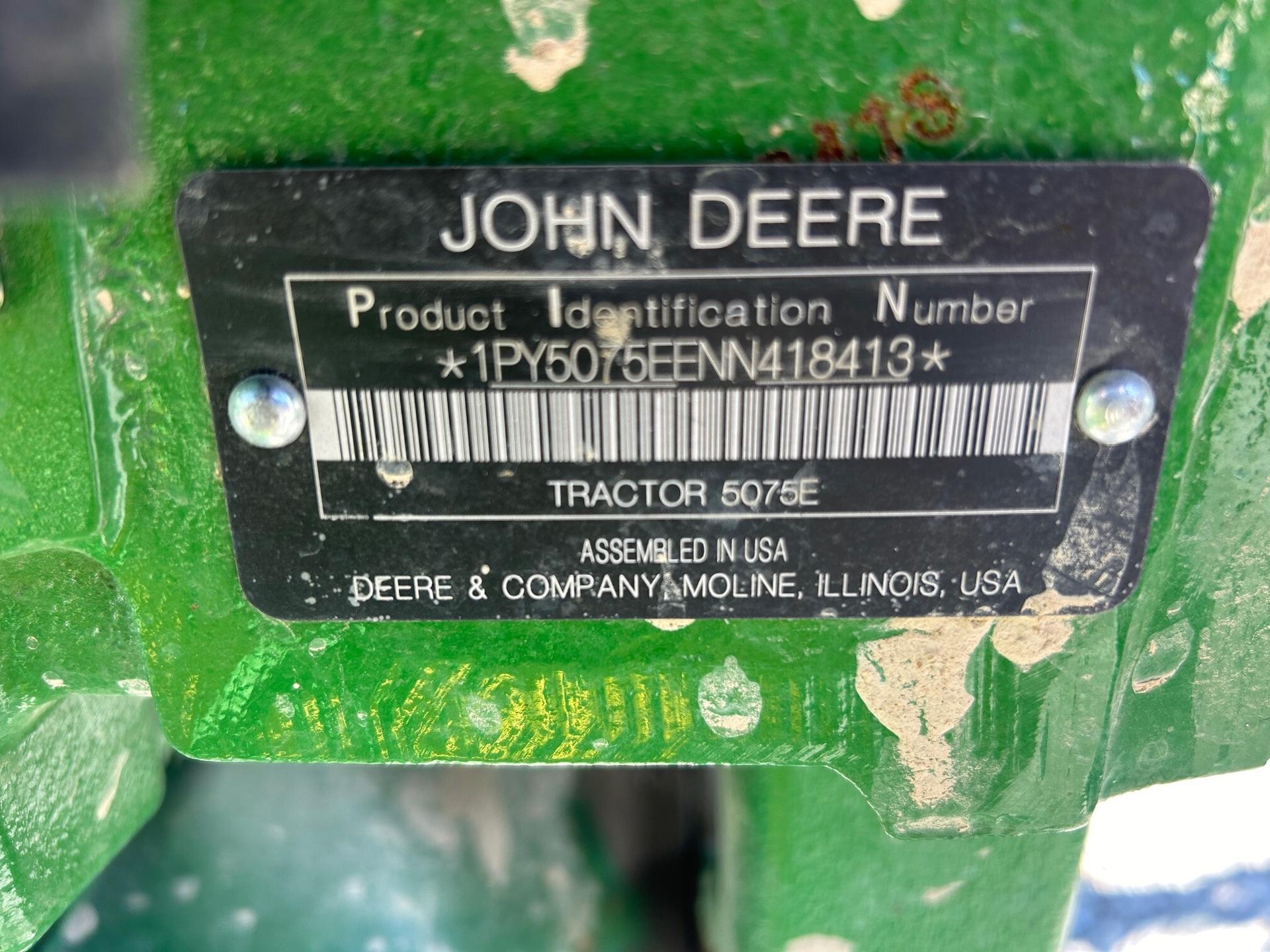 2022 John Deere 5075E