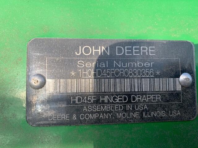 2024 John Deere HD45F Image