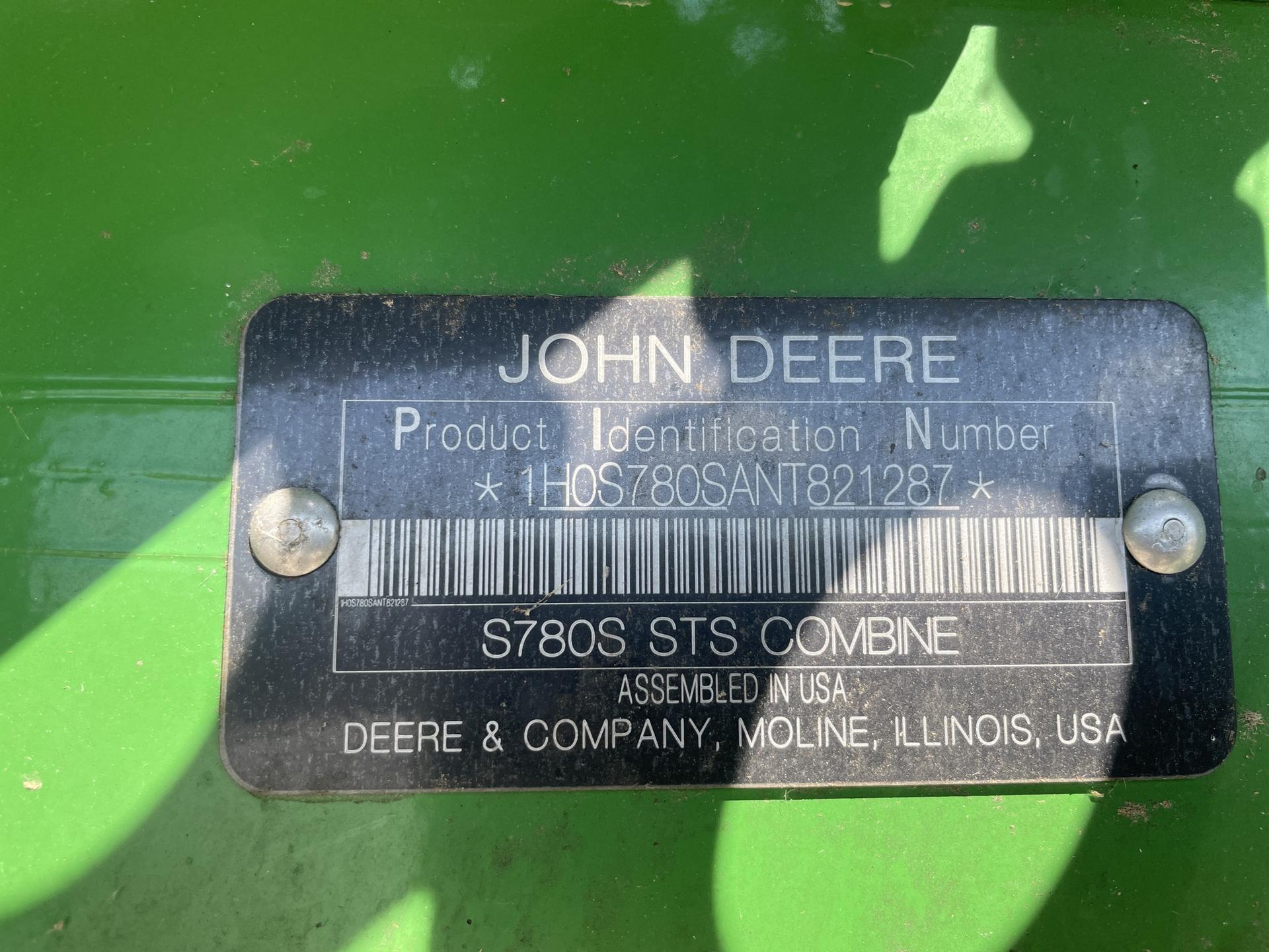 2022 John Deere S780