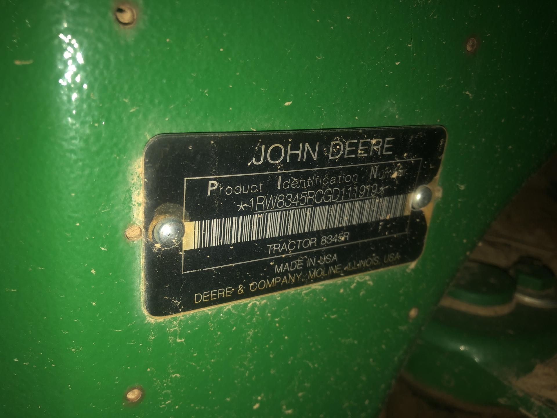 2016 John Deere 8345R