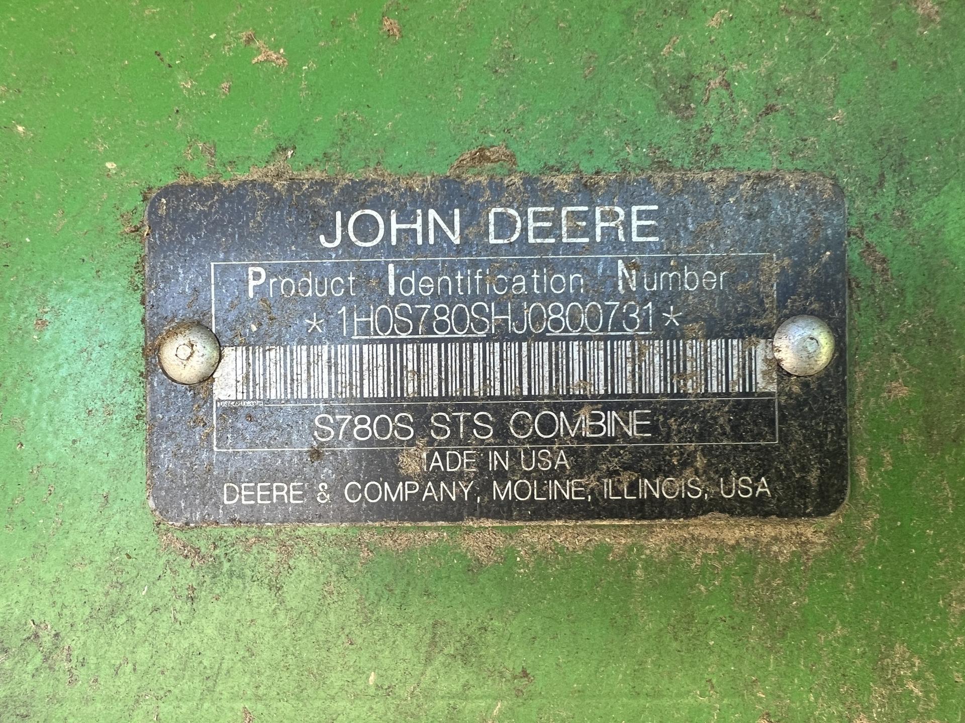 2018 John Deere S780 Image