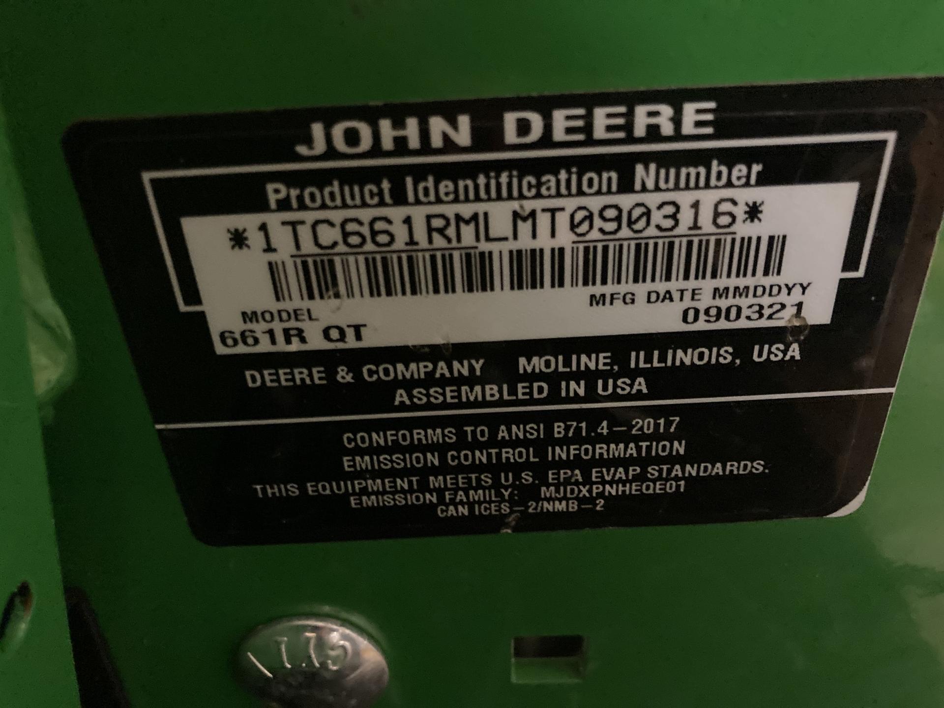 2021 John Deere 661R Image