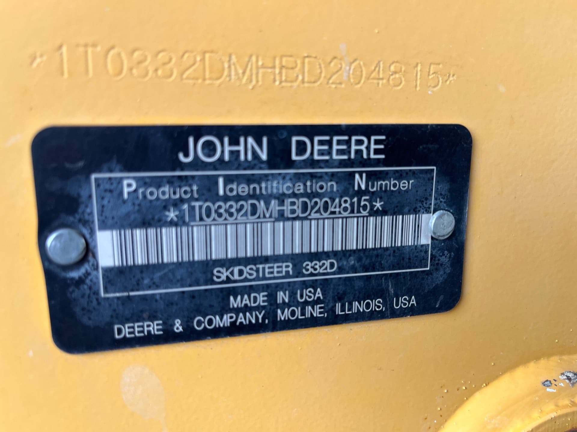 2011 John Deere 332D Image