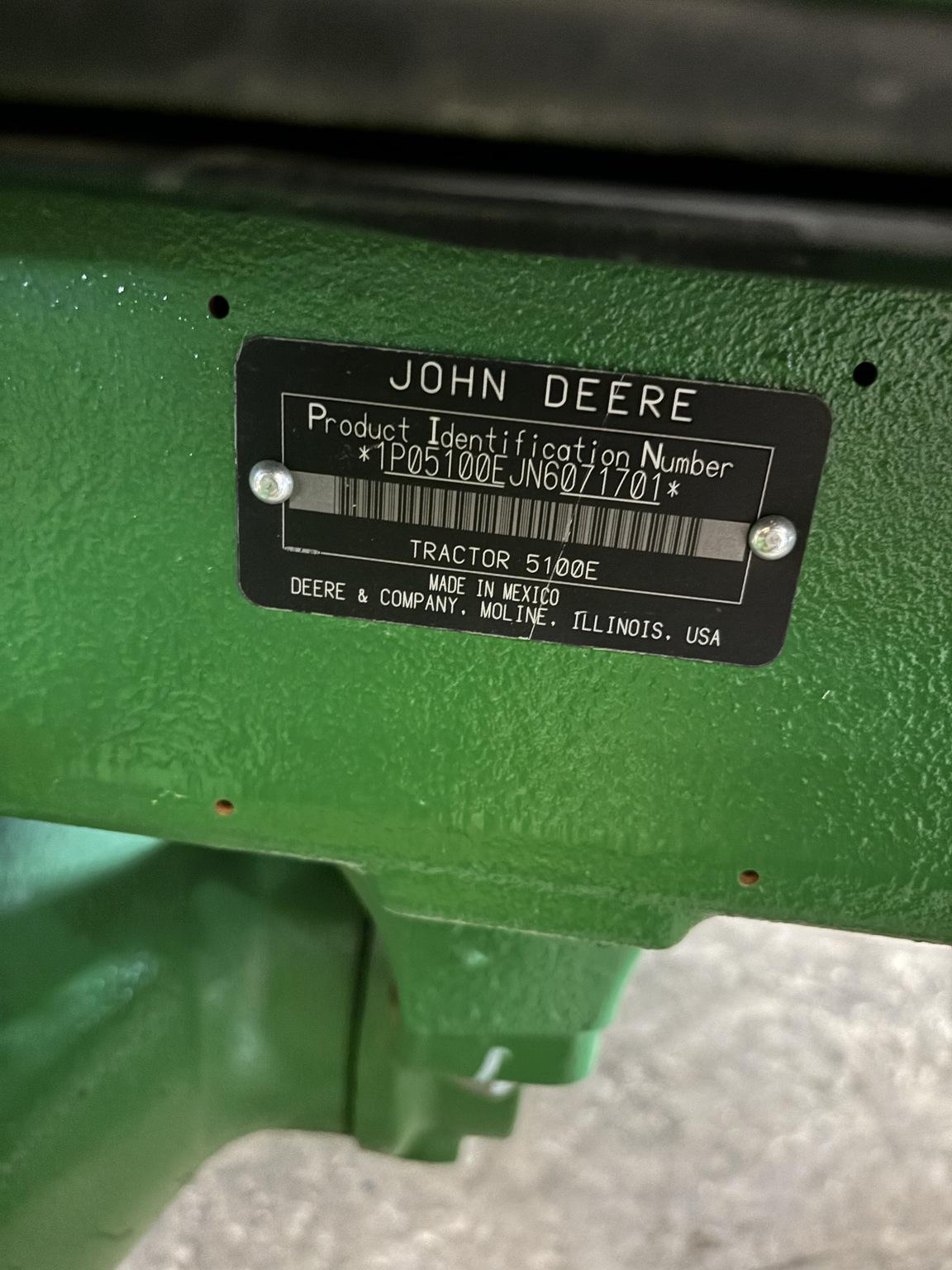 2022 John Deere 5100E