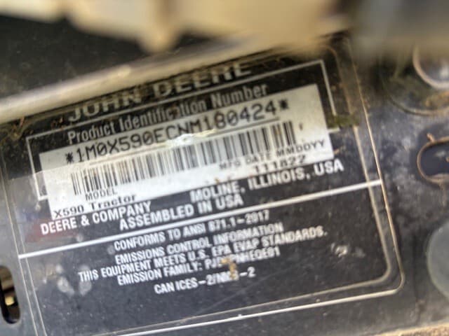 2023 John Deere X590 Image