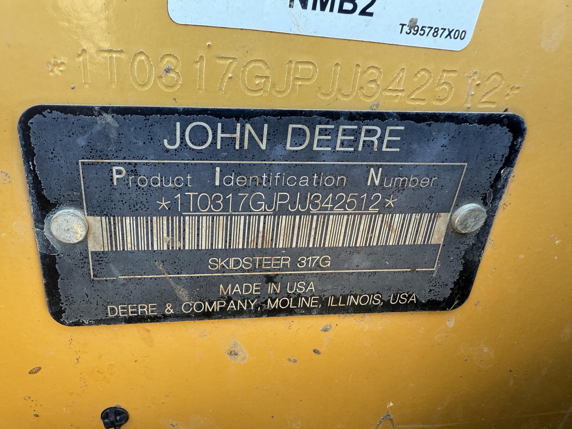 2018 John Deere 317G Image