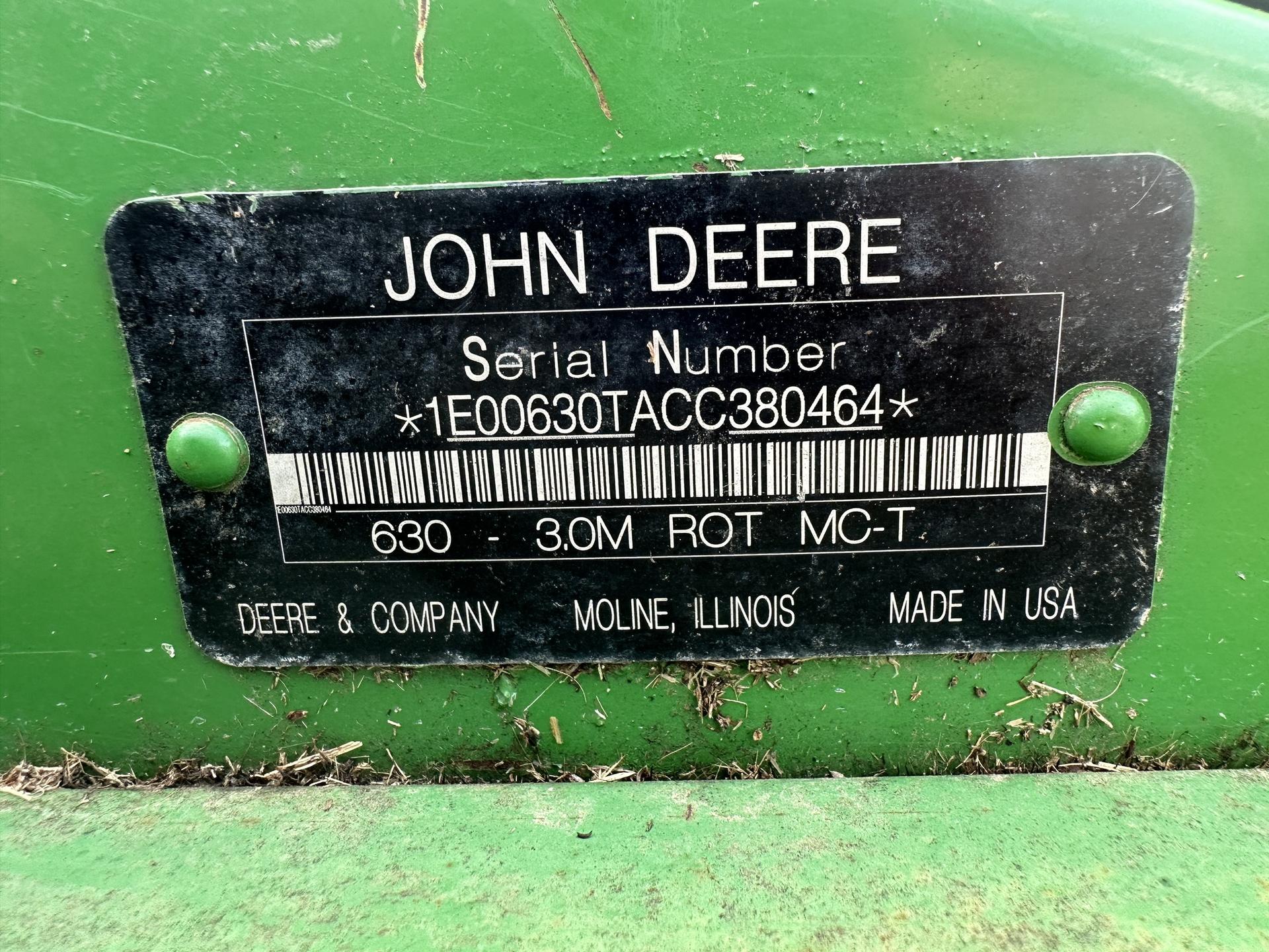 2012 John Deere 630 Image