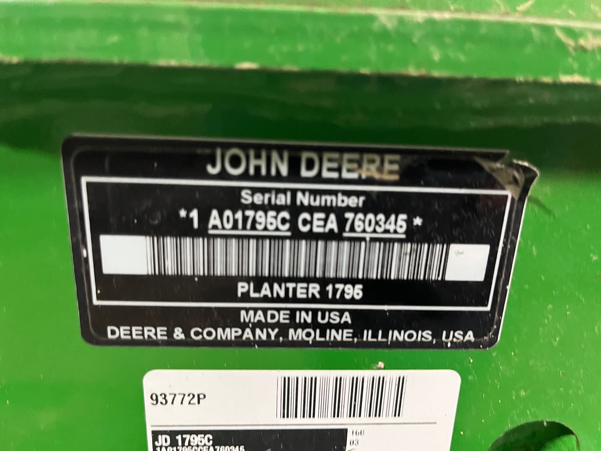 2015 John Deere 1795