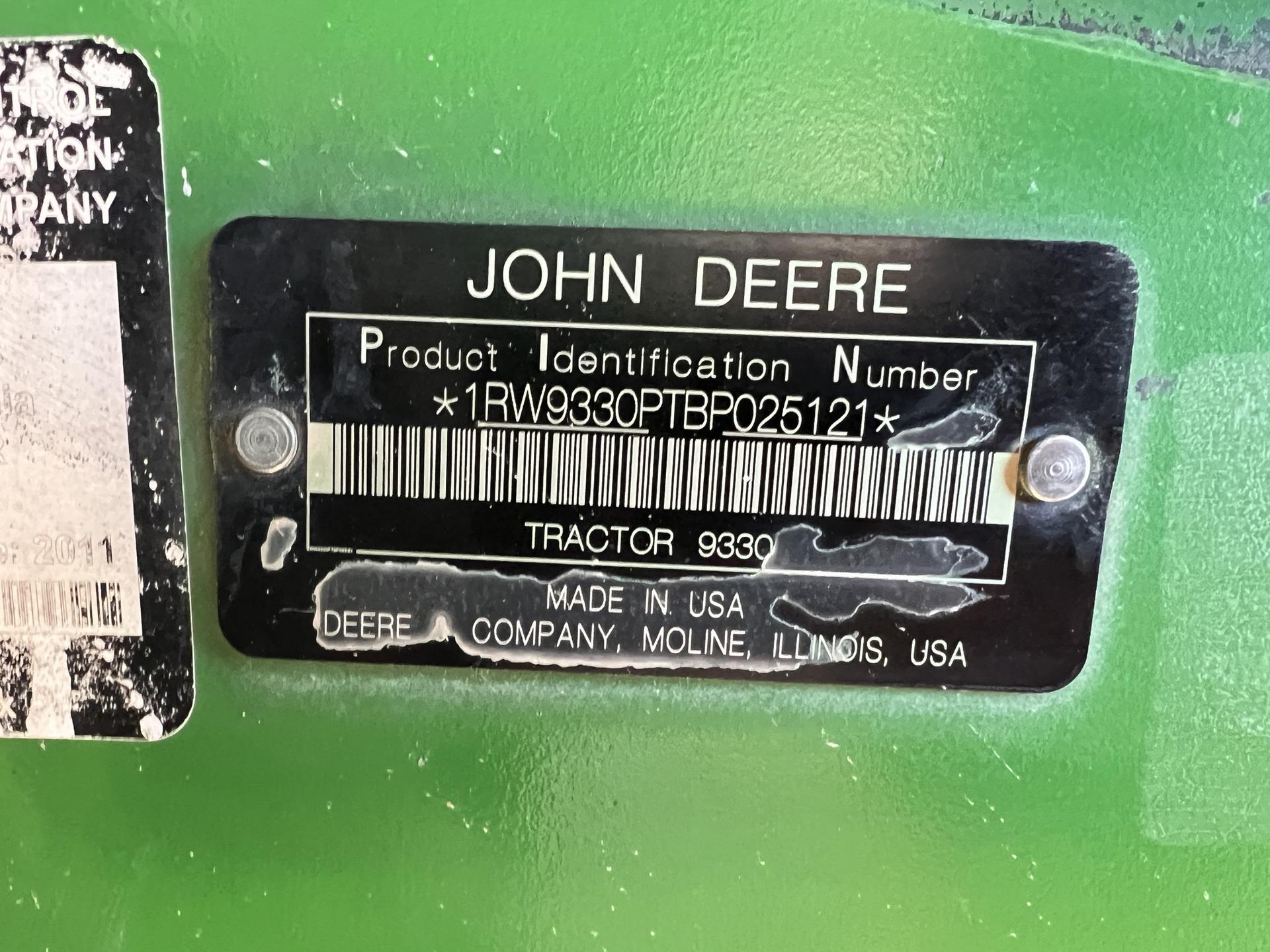 2011 John Deere 9330