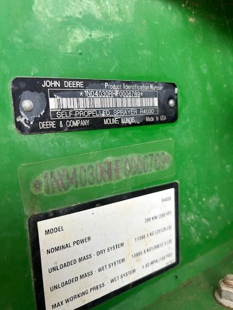 2015 John Deere R4030 Image