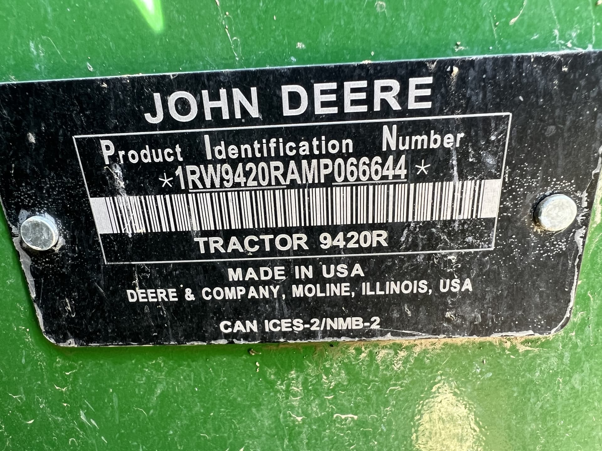 2021 John Deere 9420R