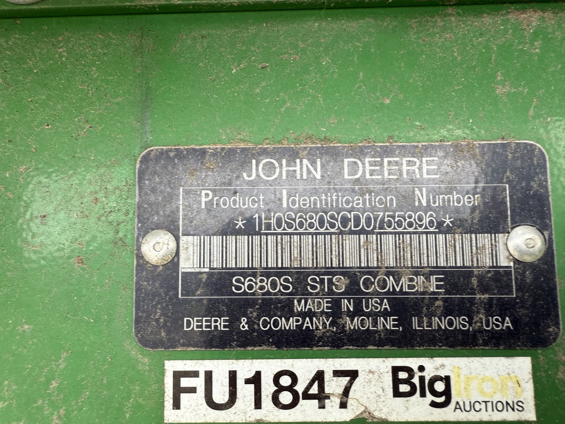 2013 John Deere S680 Image