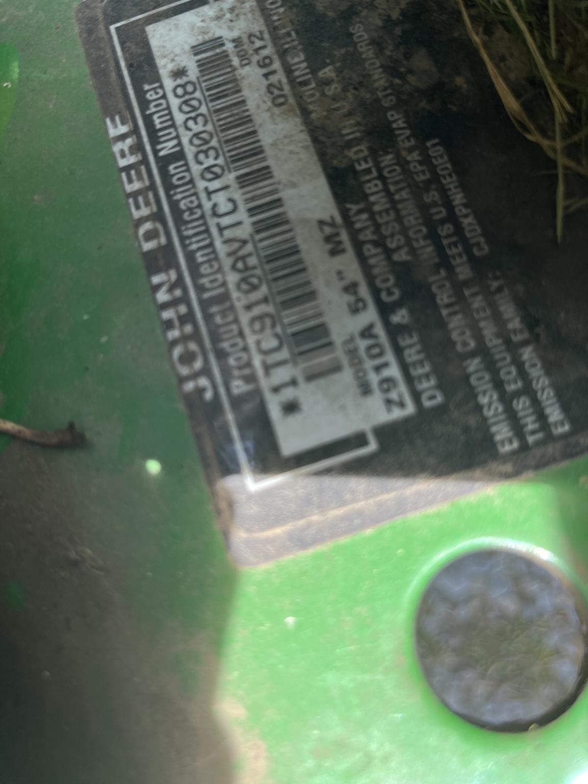 2012 John Deere Z910A Image