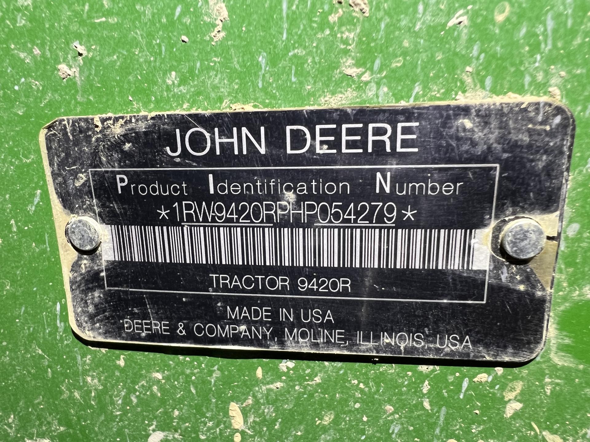 2017 John Deere 9420R