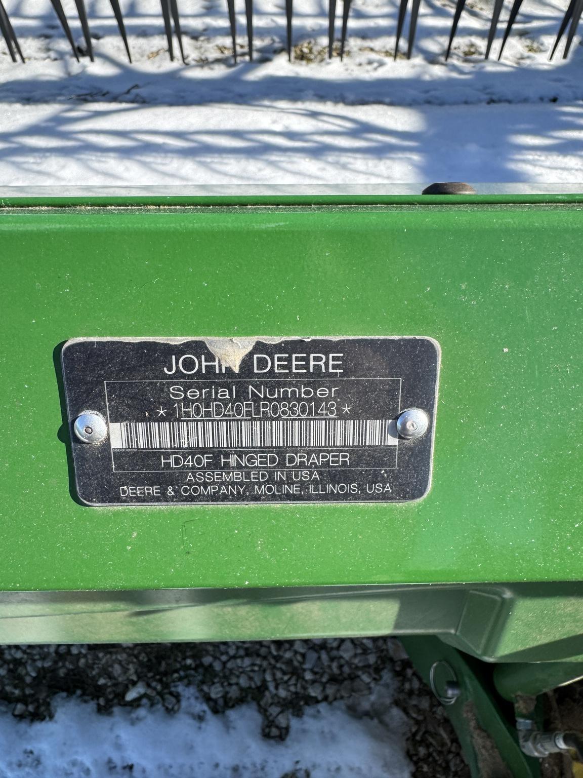 2024 John Deere HD40F Image