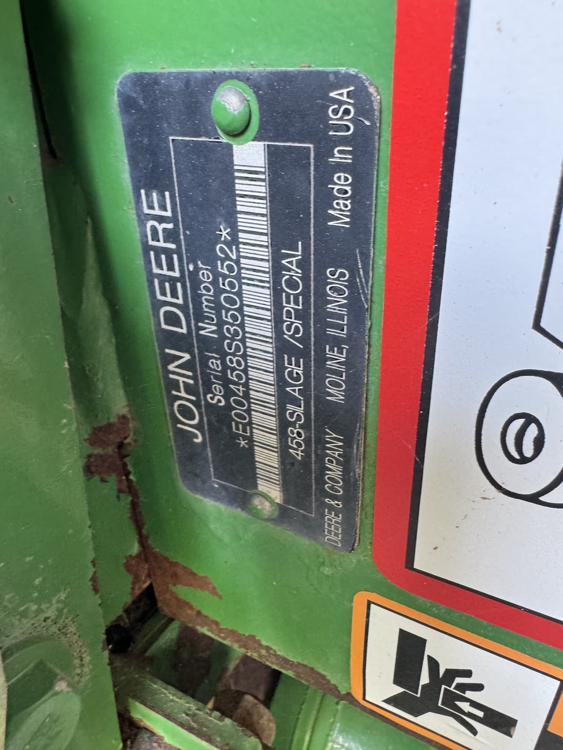 2009 John Deere 458 Silage Special Image