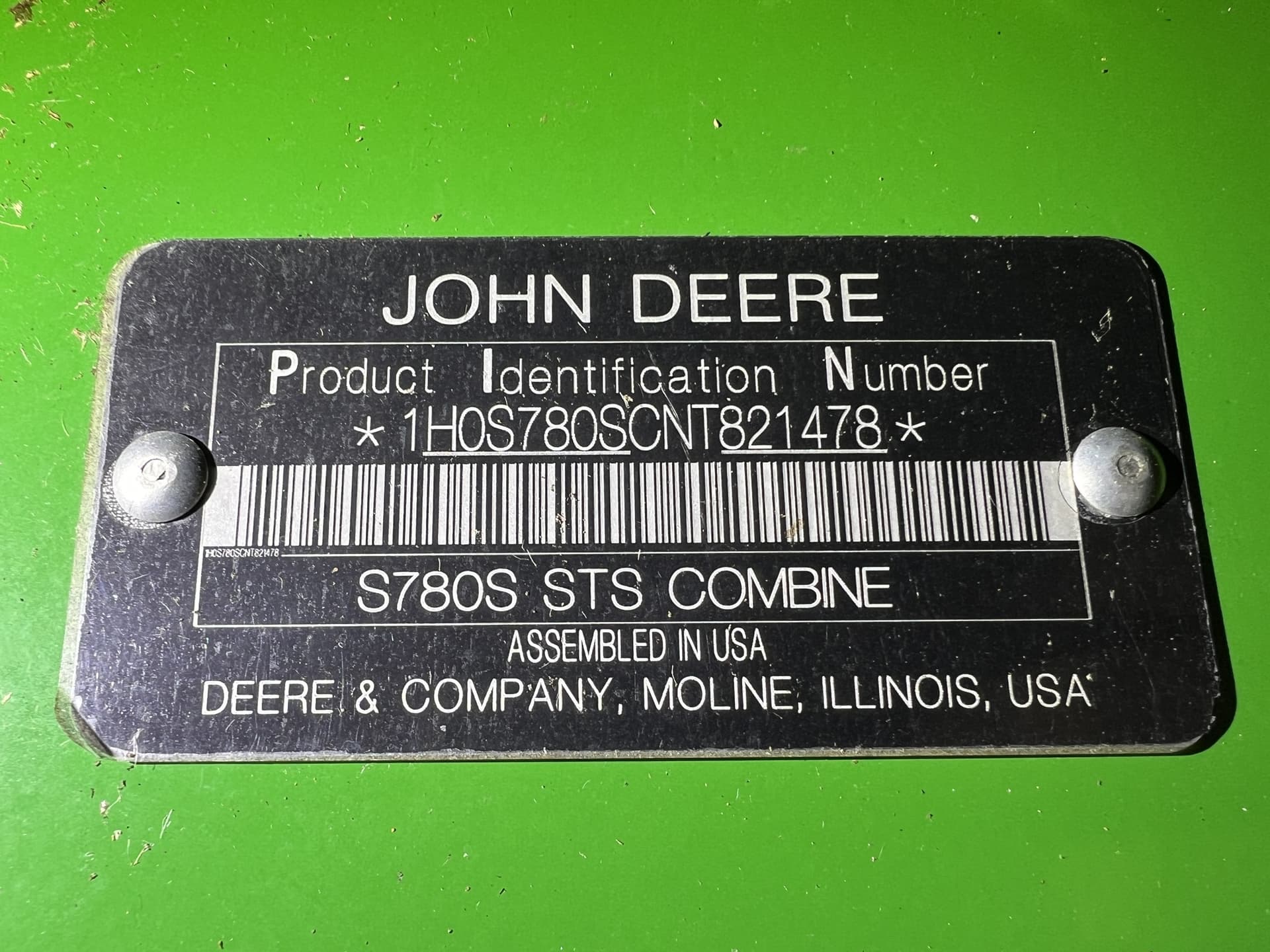 2022 John Deere S780