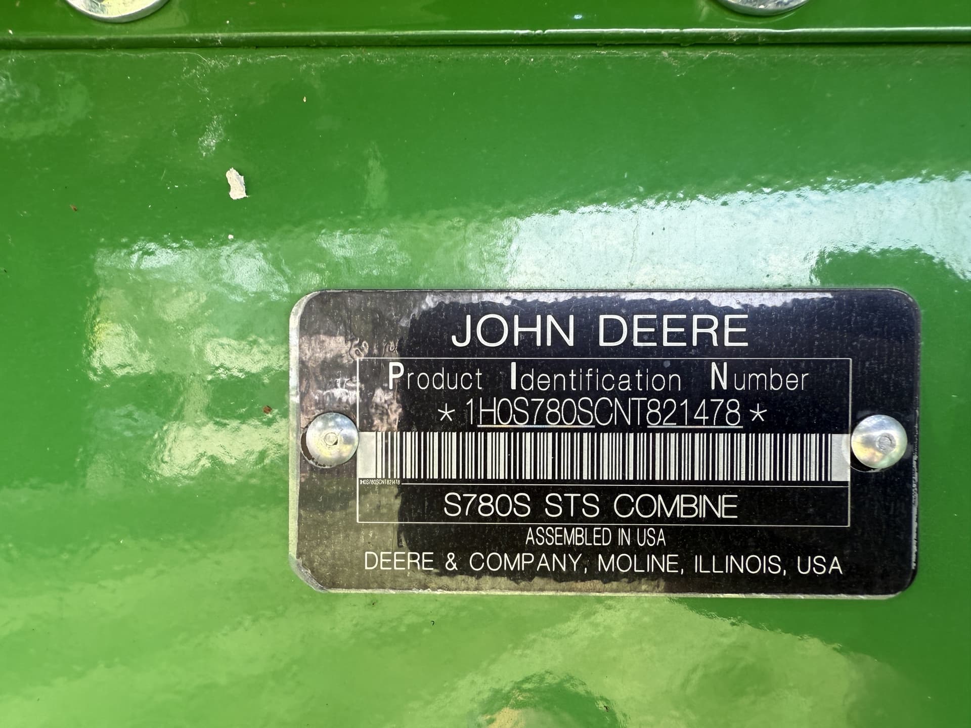 2022 John Deere S780 Image