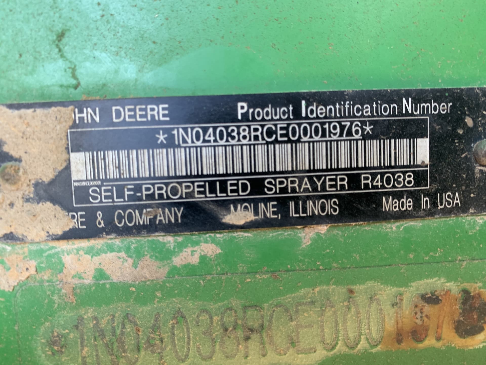 2014 John Deere R4038