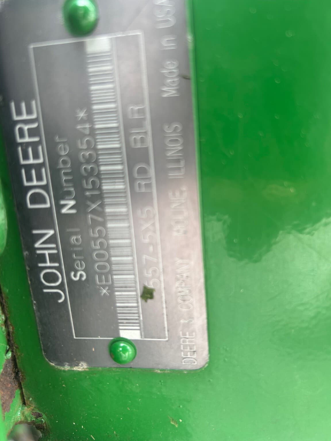 2001 John Deere 557 Image