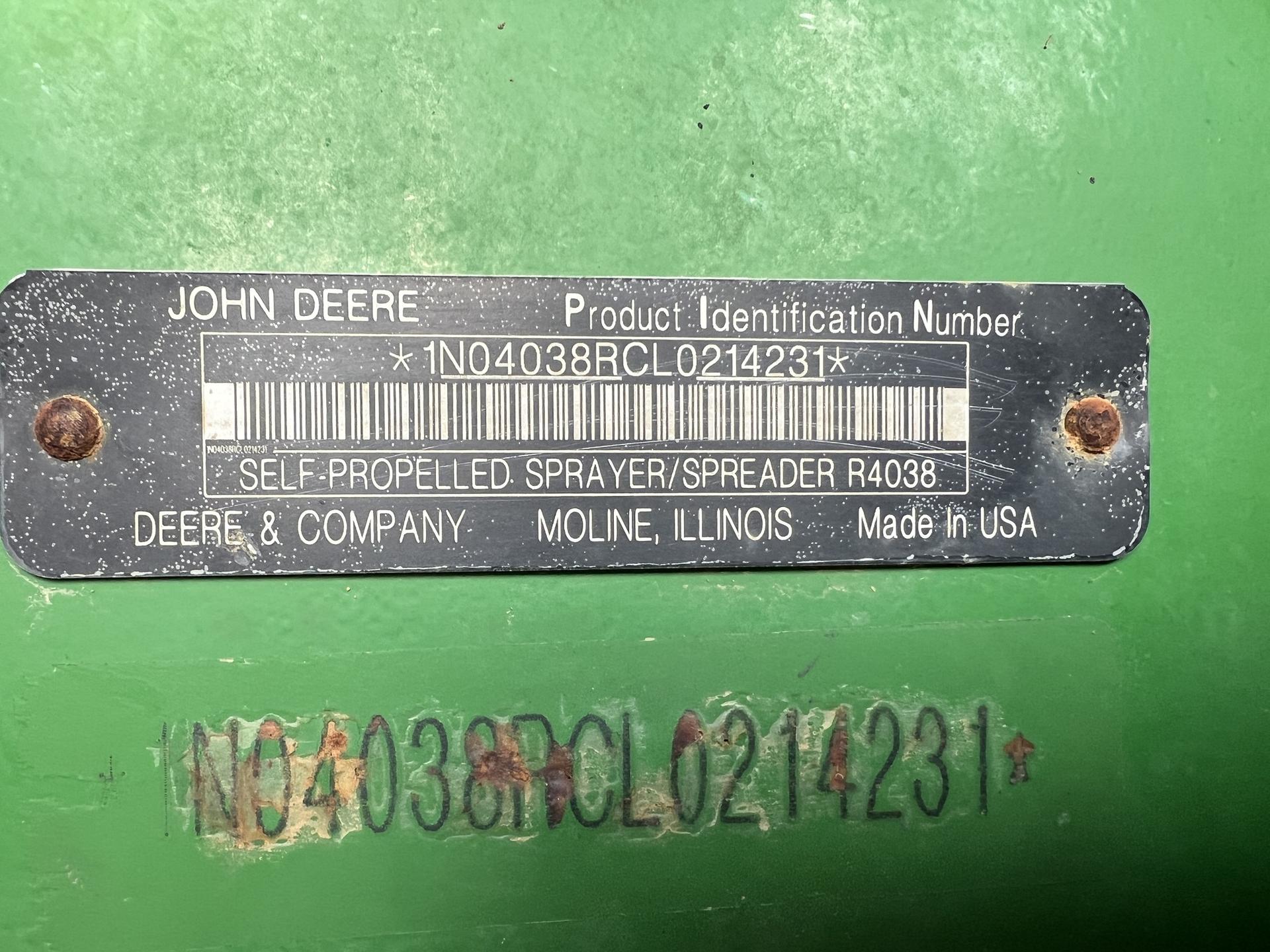 2021 John Deere R4038 Image