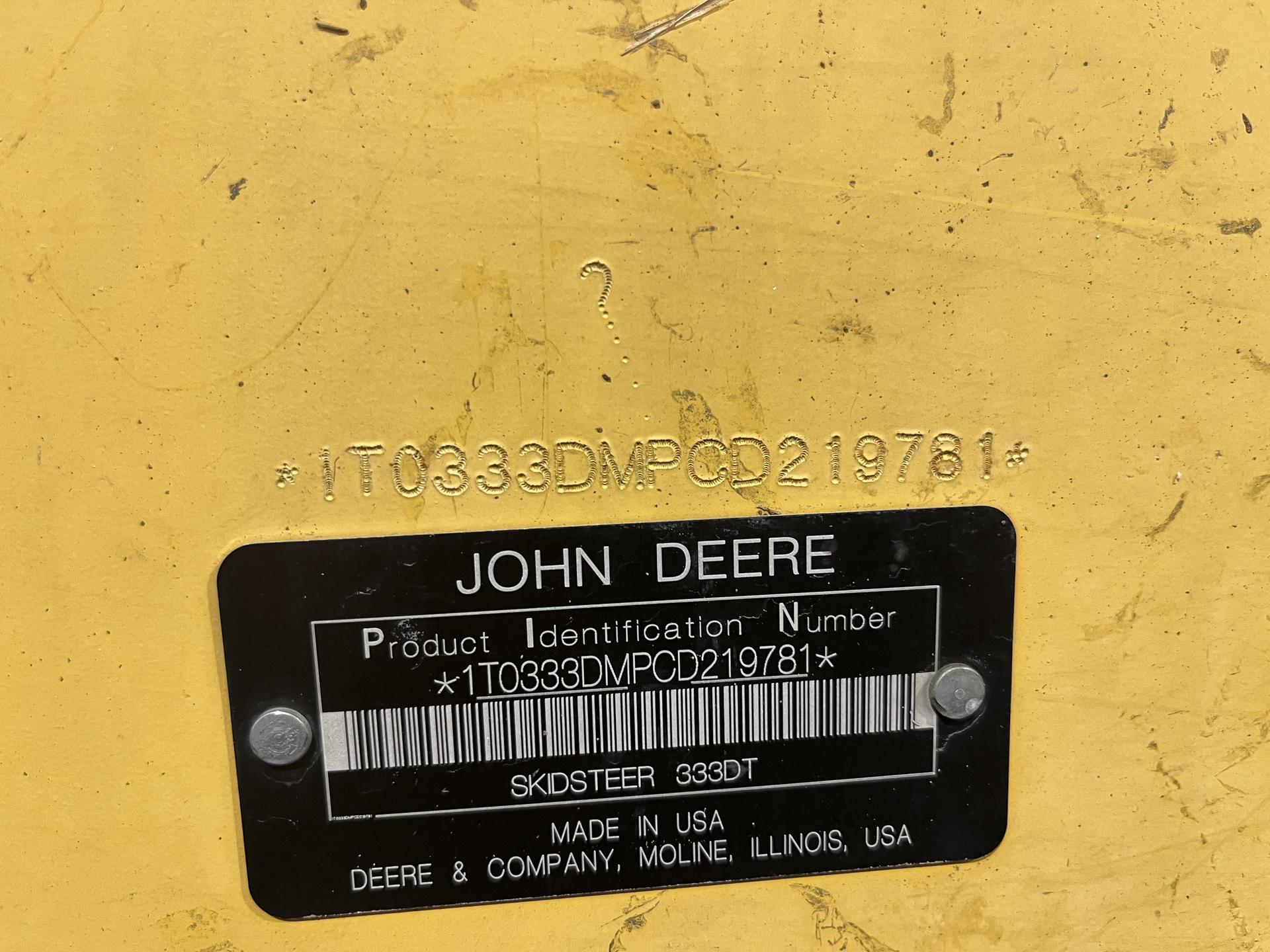 2012 John Deere 333D