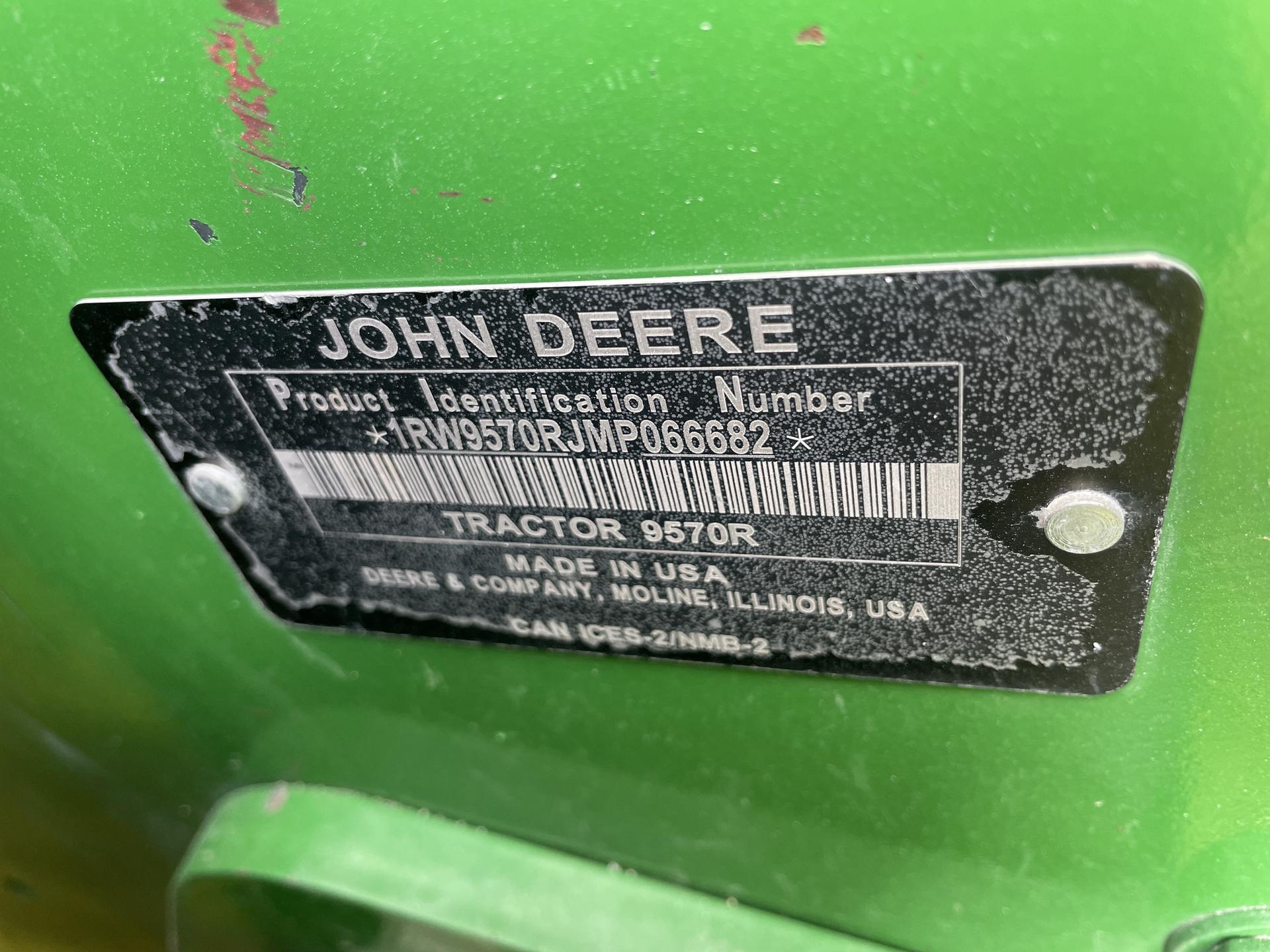 2021 John Deere 9570R