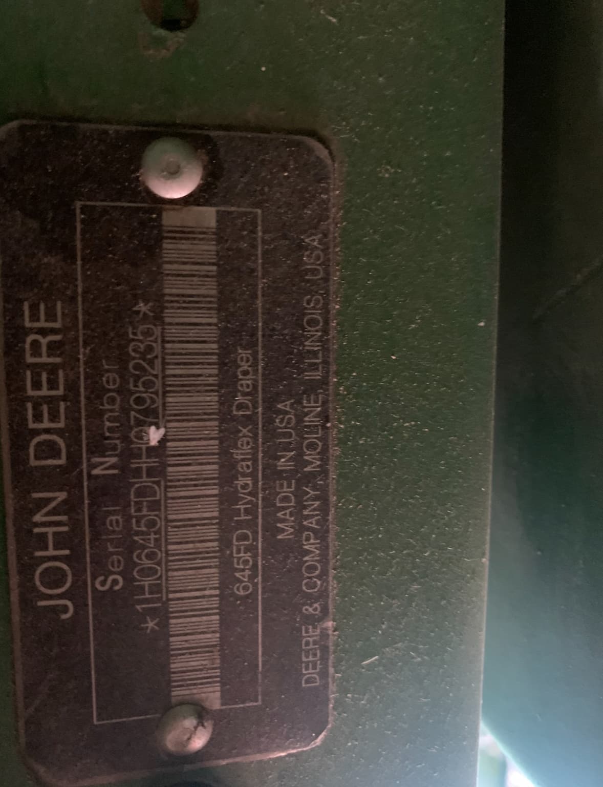 2017 John Deere 645FD Image