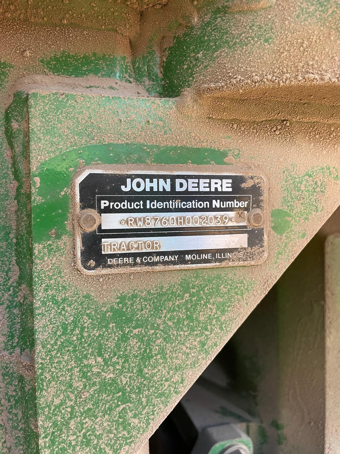 1990 John Deere 8760