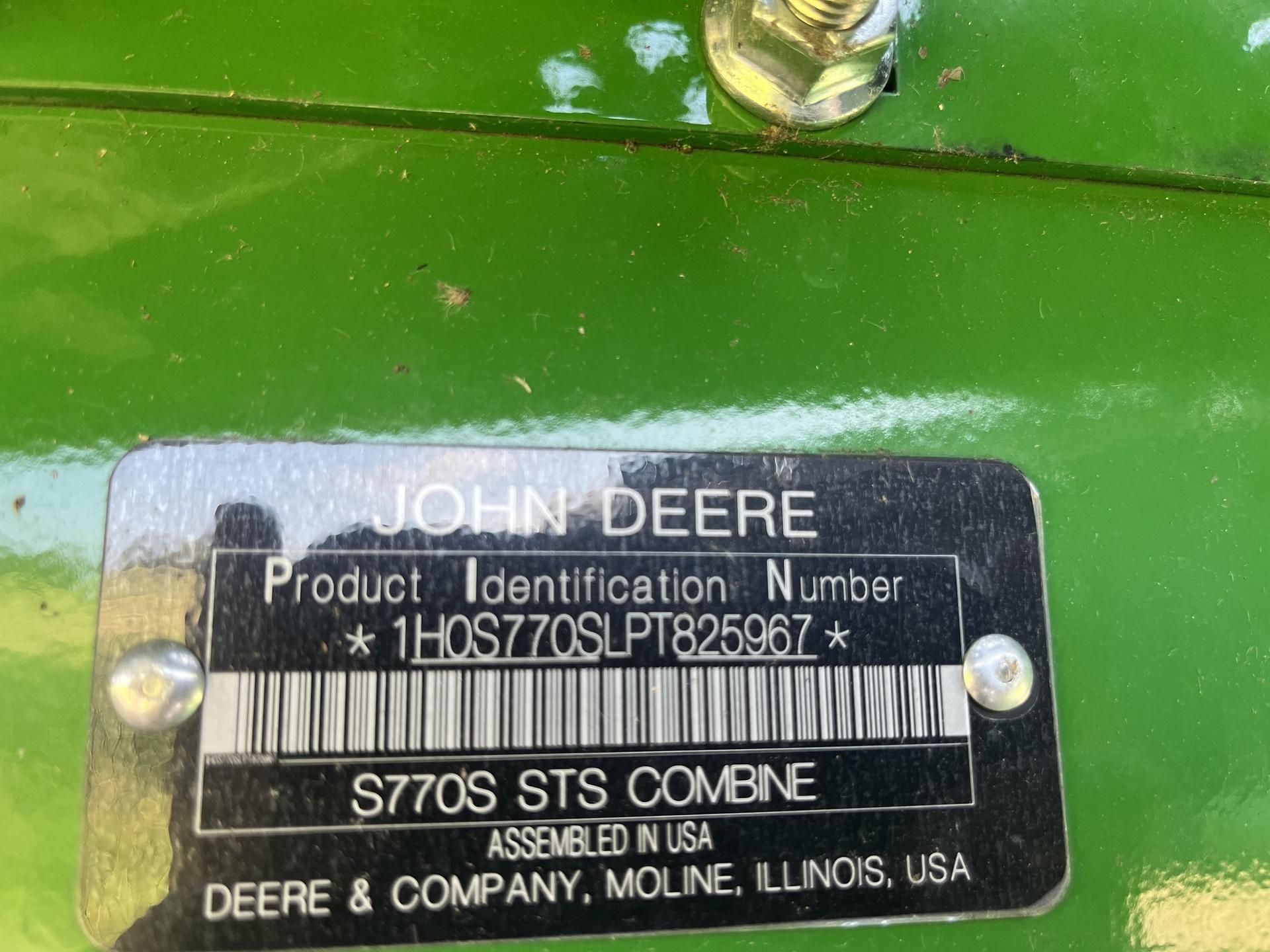 2023 John Deere S770 Image