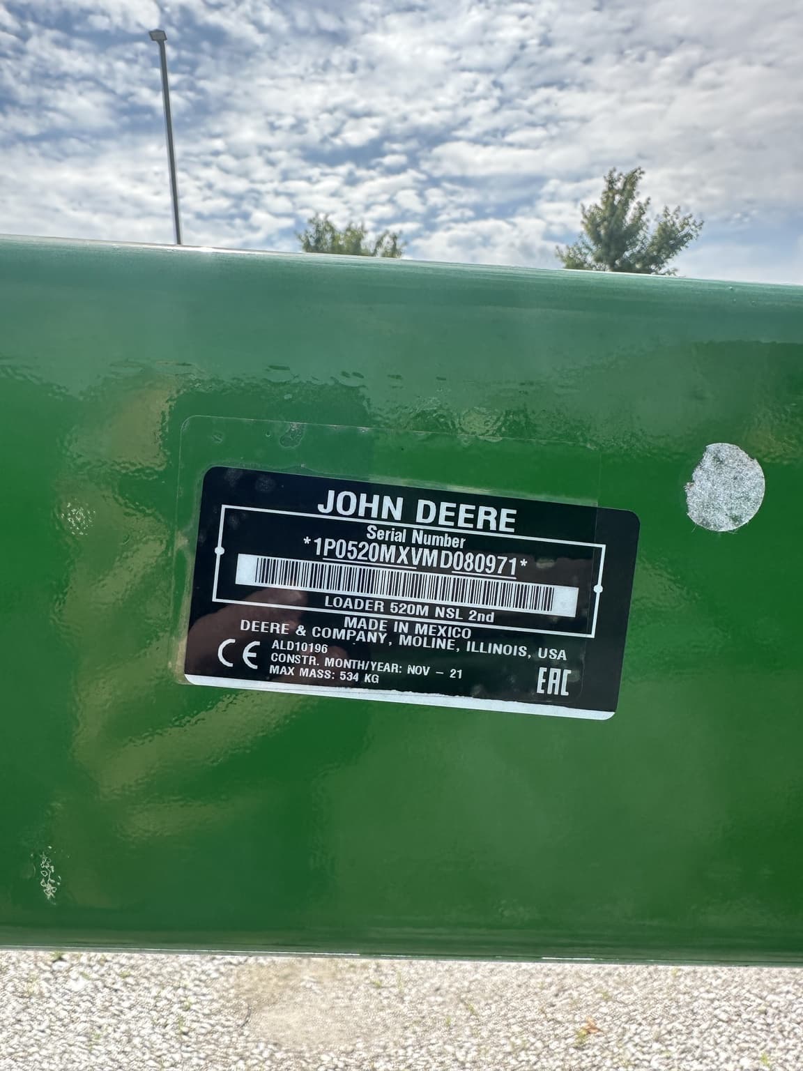2022 John Deere 520M Image