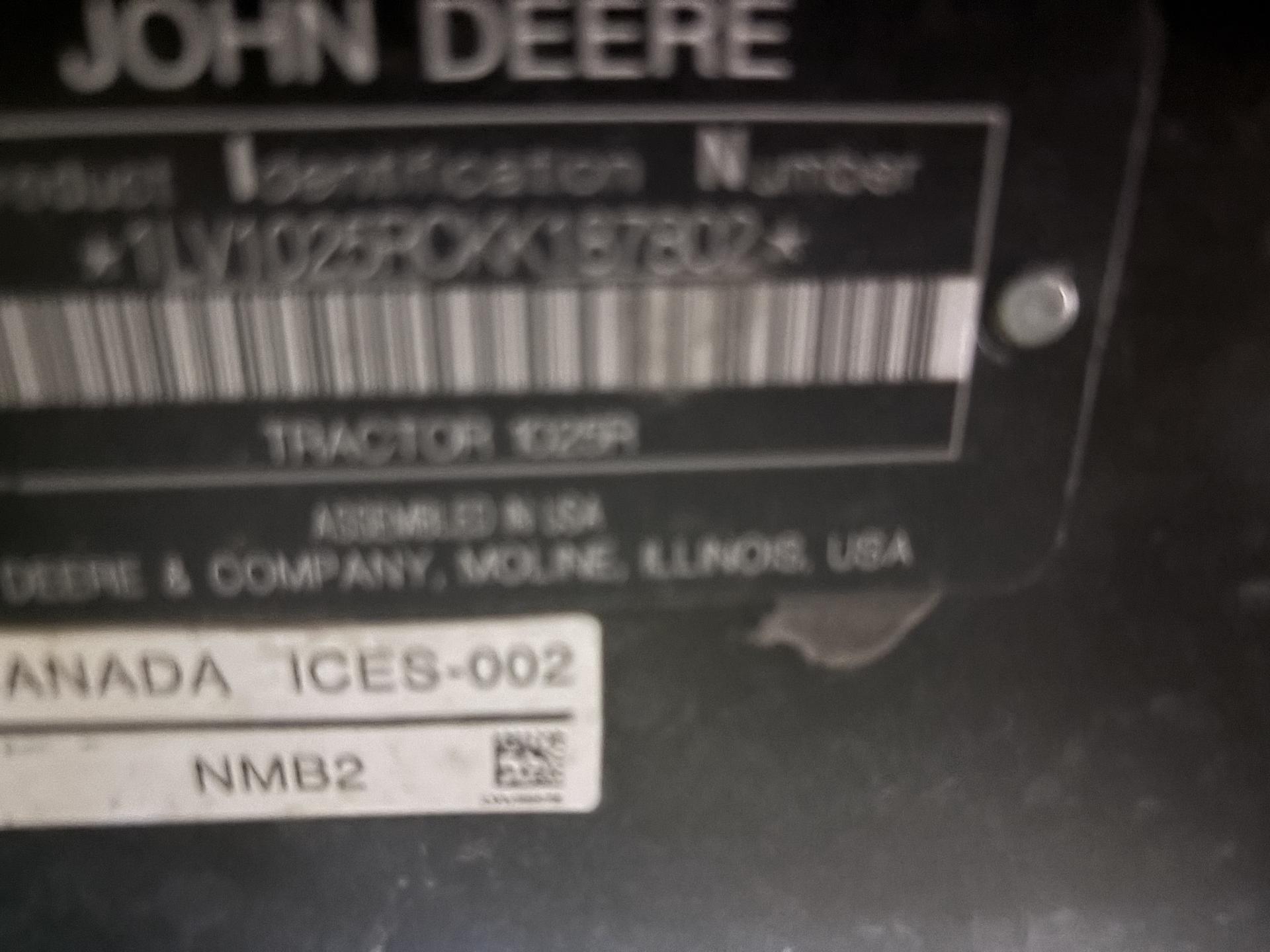 2019 John Deere 1025R Image