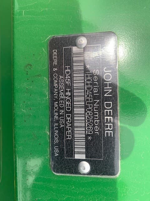 2023 John Deere HD45F Image