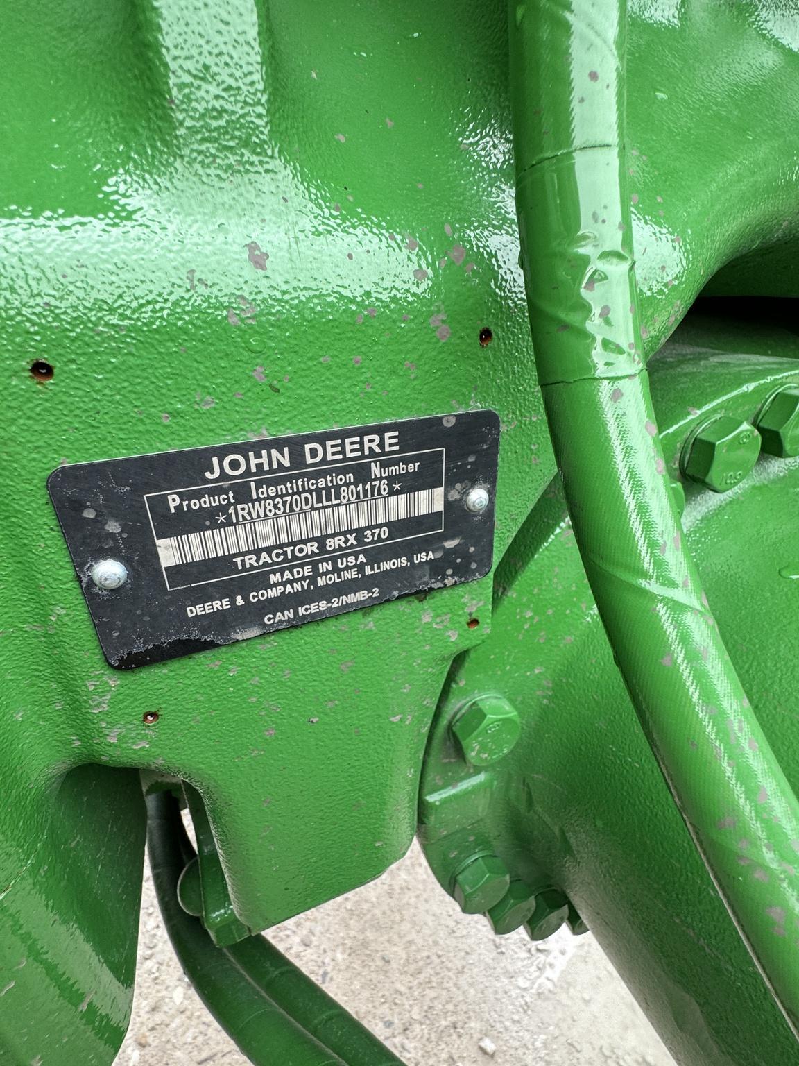 2020 John Deere 8RX 370