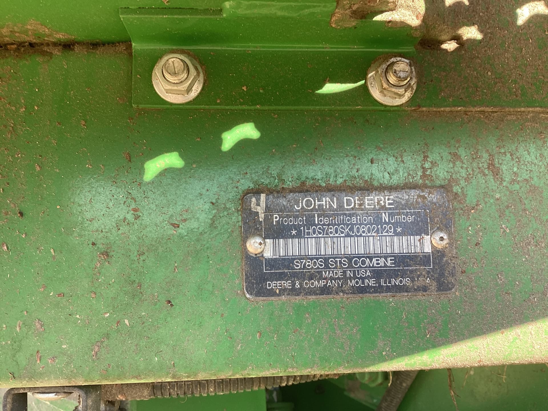 2018 John Deere S780 Image