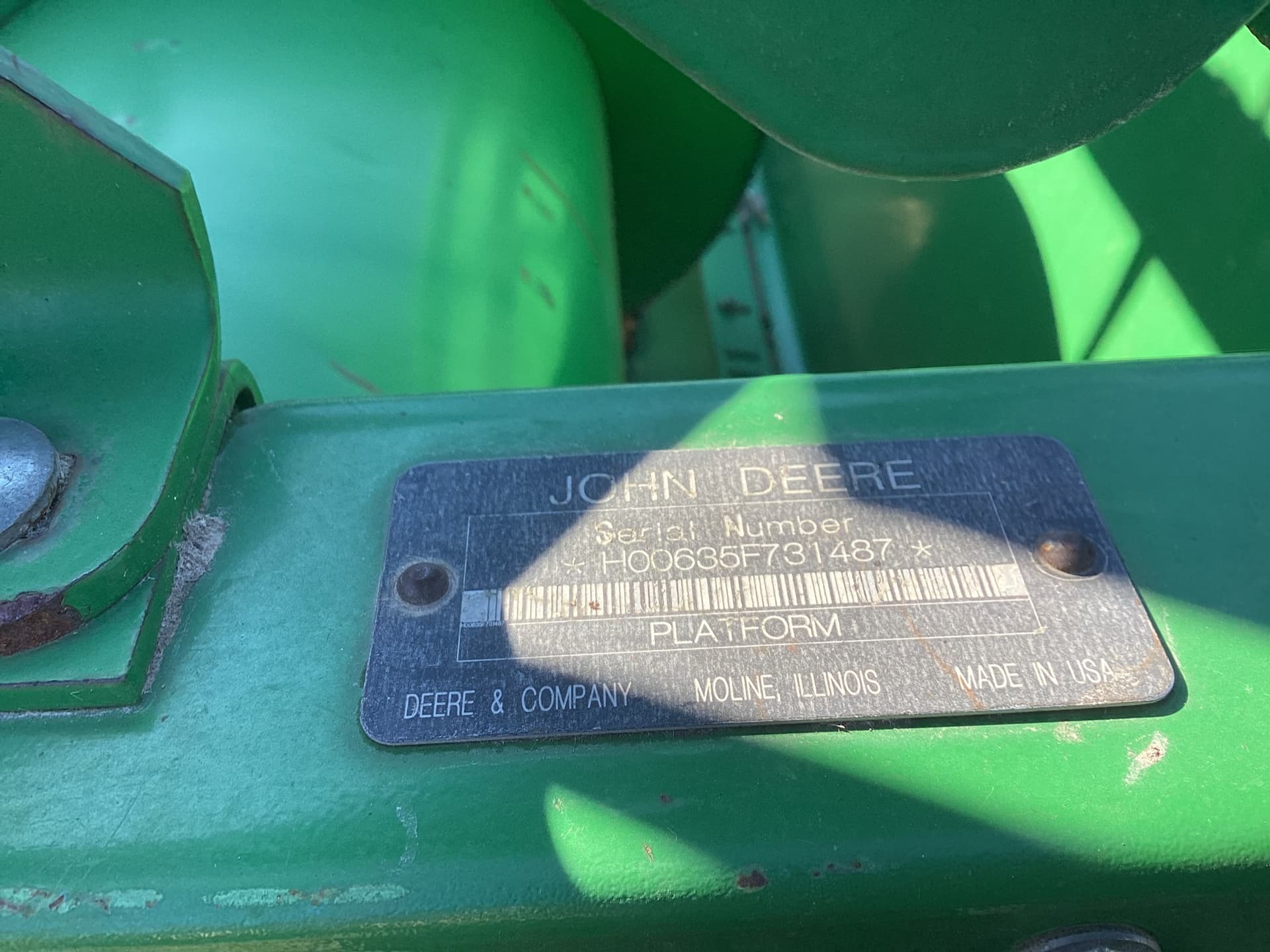 2009 John Deere 635F Image