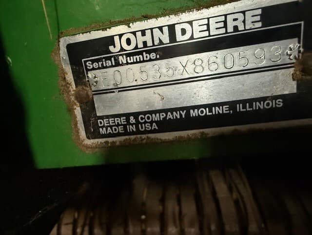 1990 John Deere 535 Image