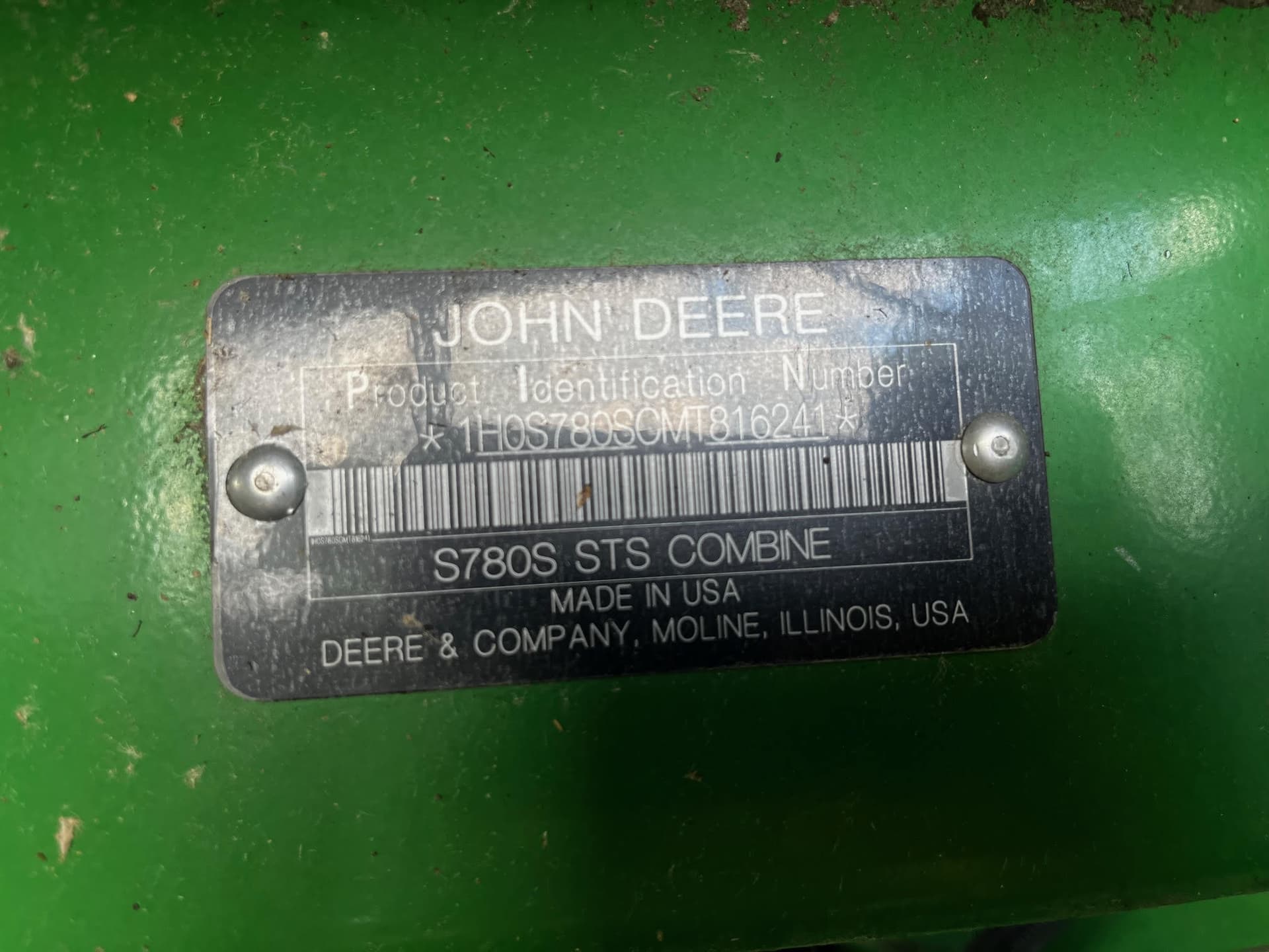 2021 John Deere S780