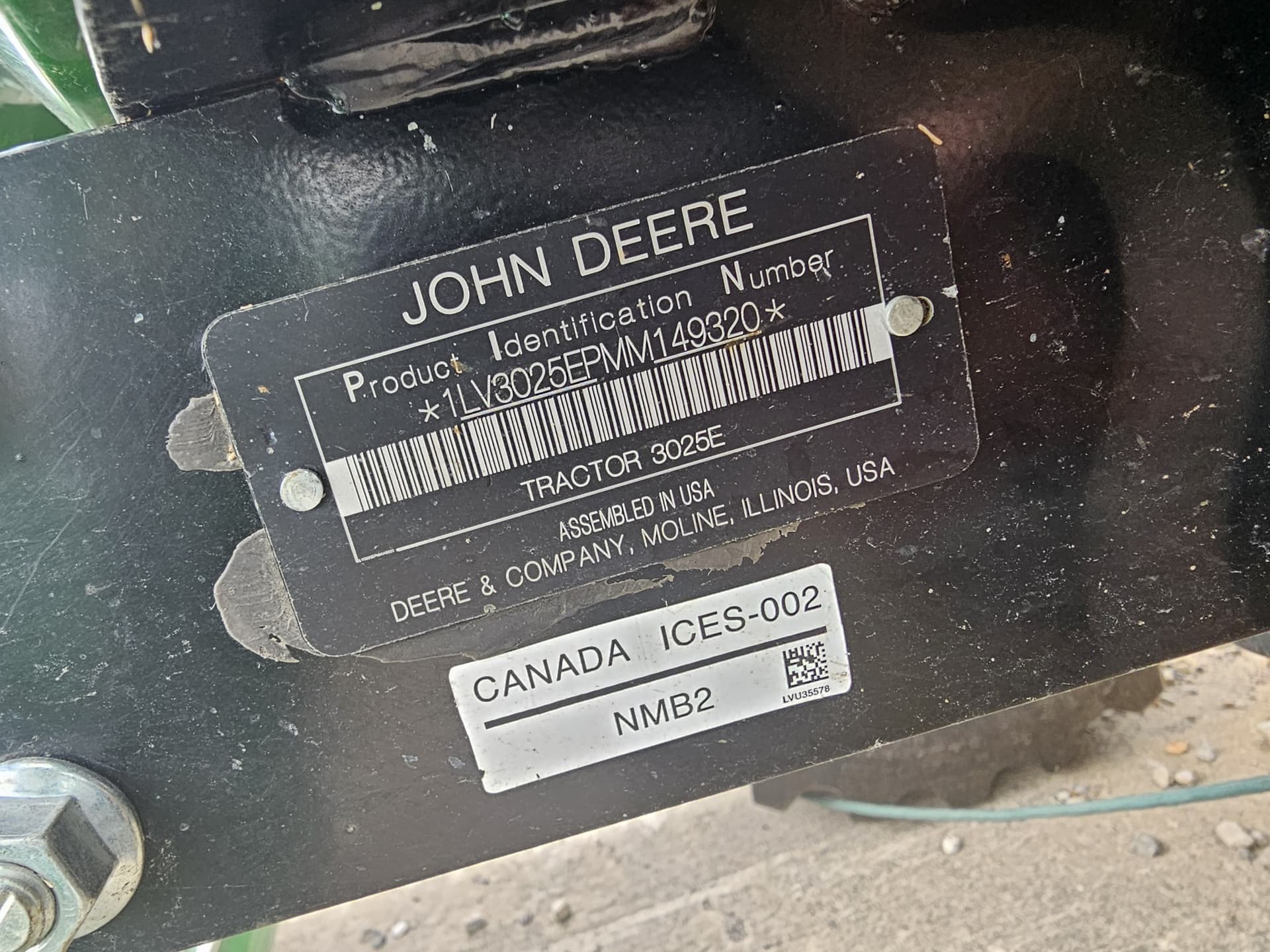 2021 John Deere 3025E Image