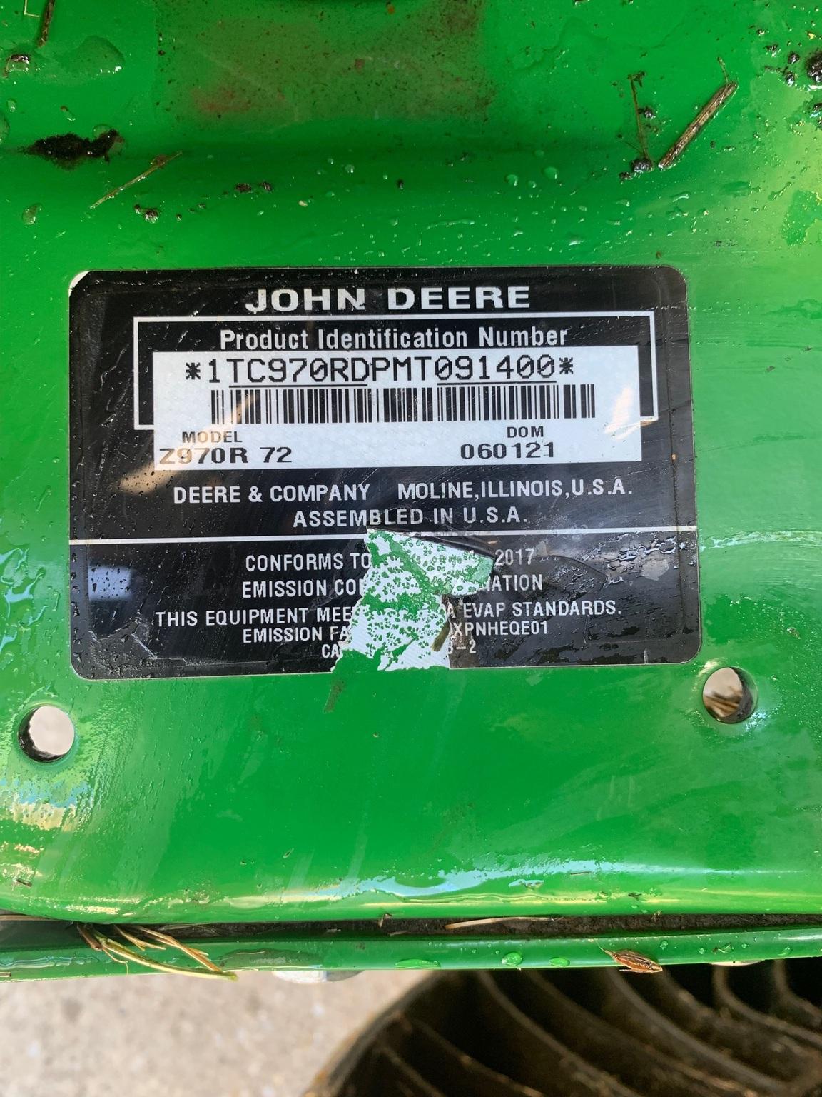 2021 John Deere Z970R