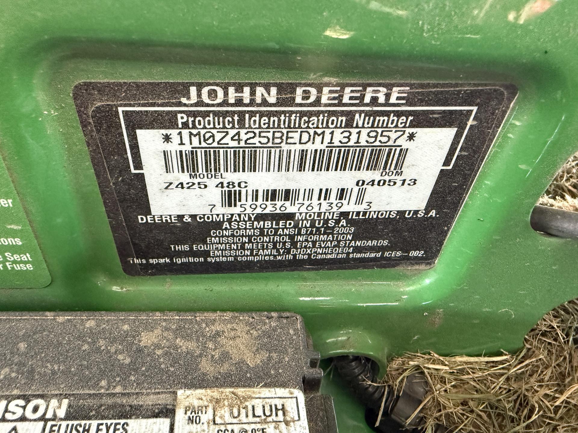 2013 John Deere Z425