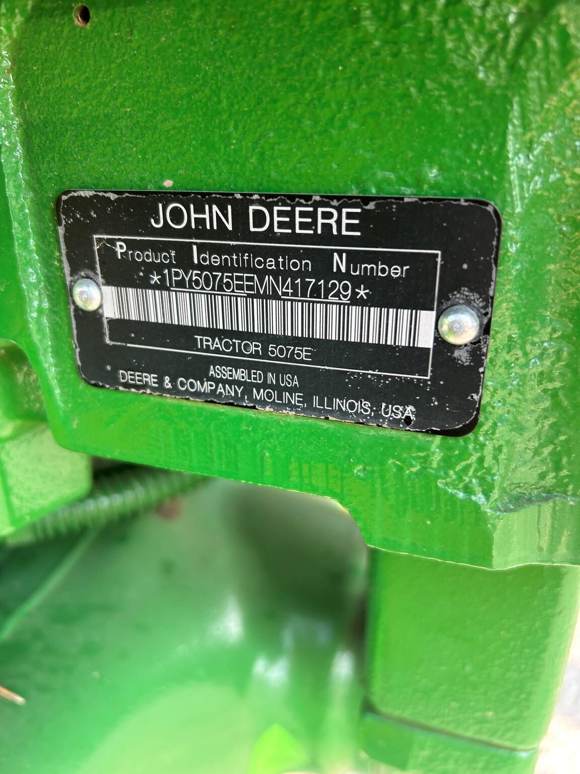 2022 John Deere 5075E