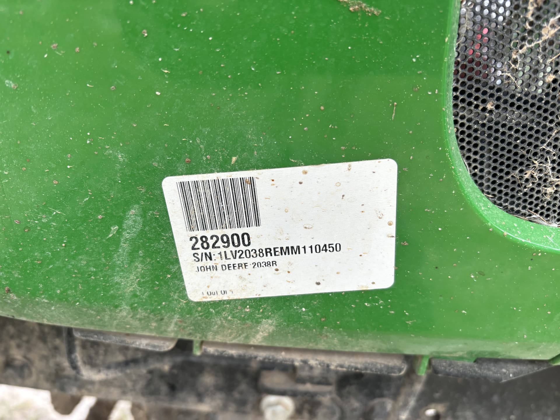 2021 John Deere 2038R Image