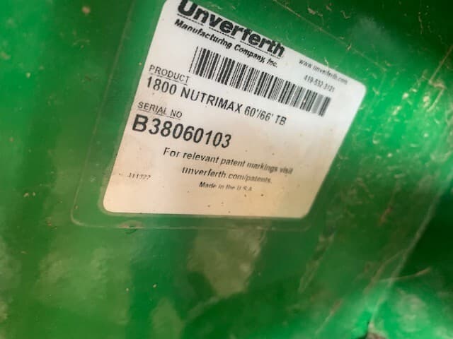 2019 Unverferth NUTRIMAX 1800 Image