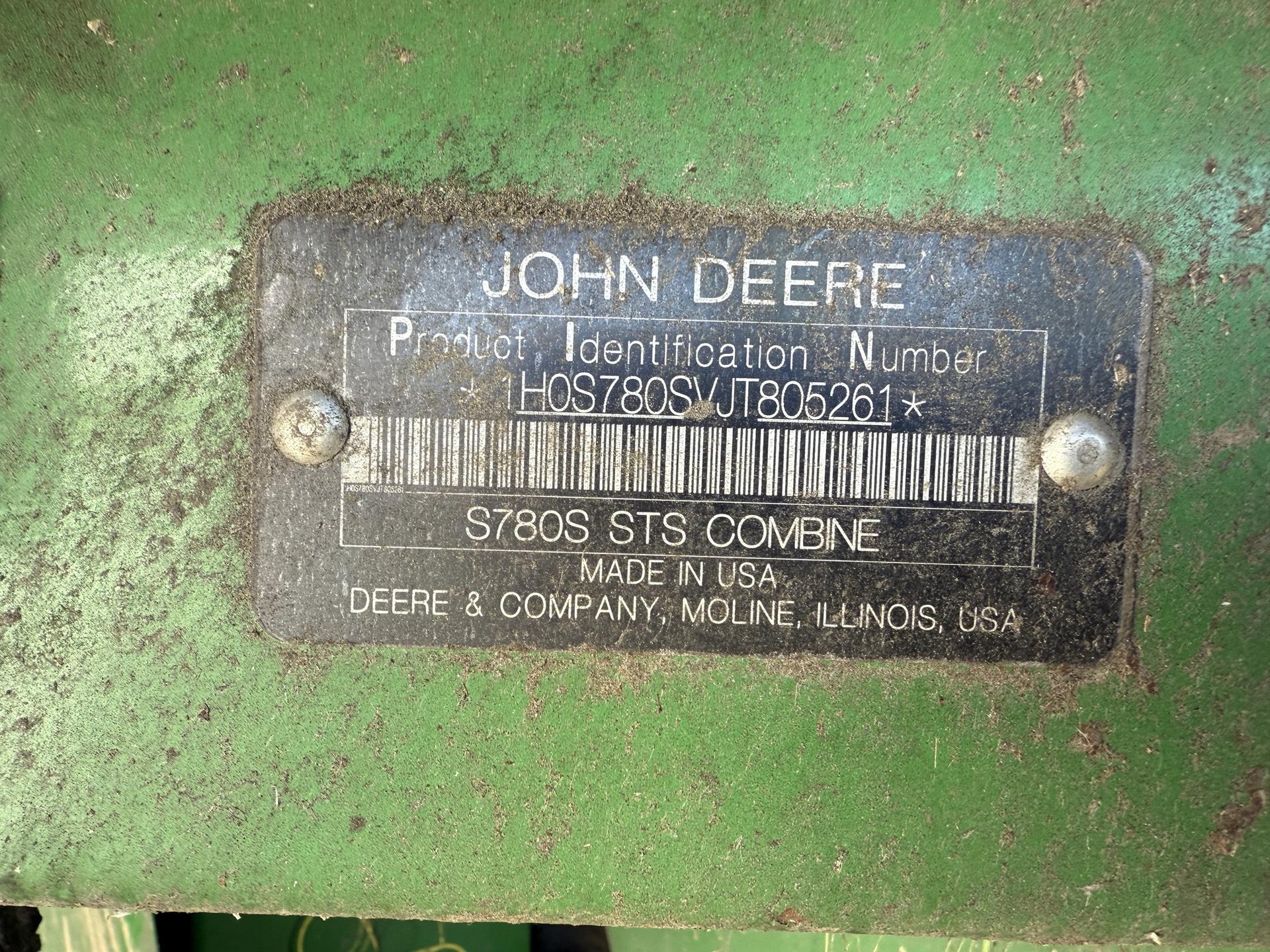 2019 John Deere S780 Image