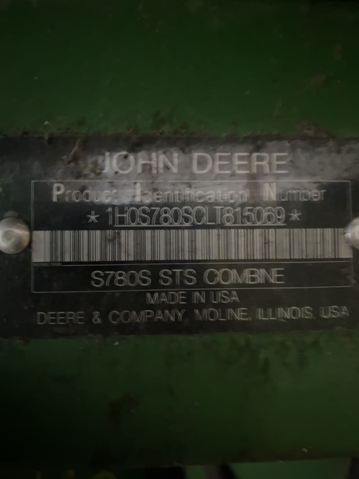 2021 John Deere S780